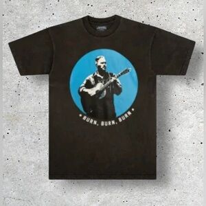 NWOT Zach Bryan Blue Dot Burn Burn Burn 2023 Tour Tee